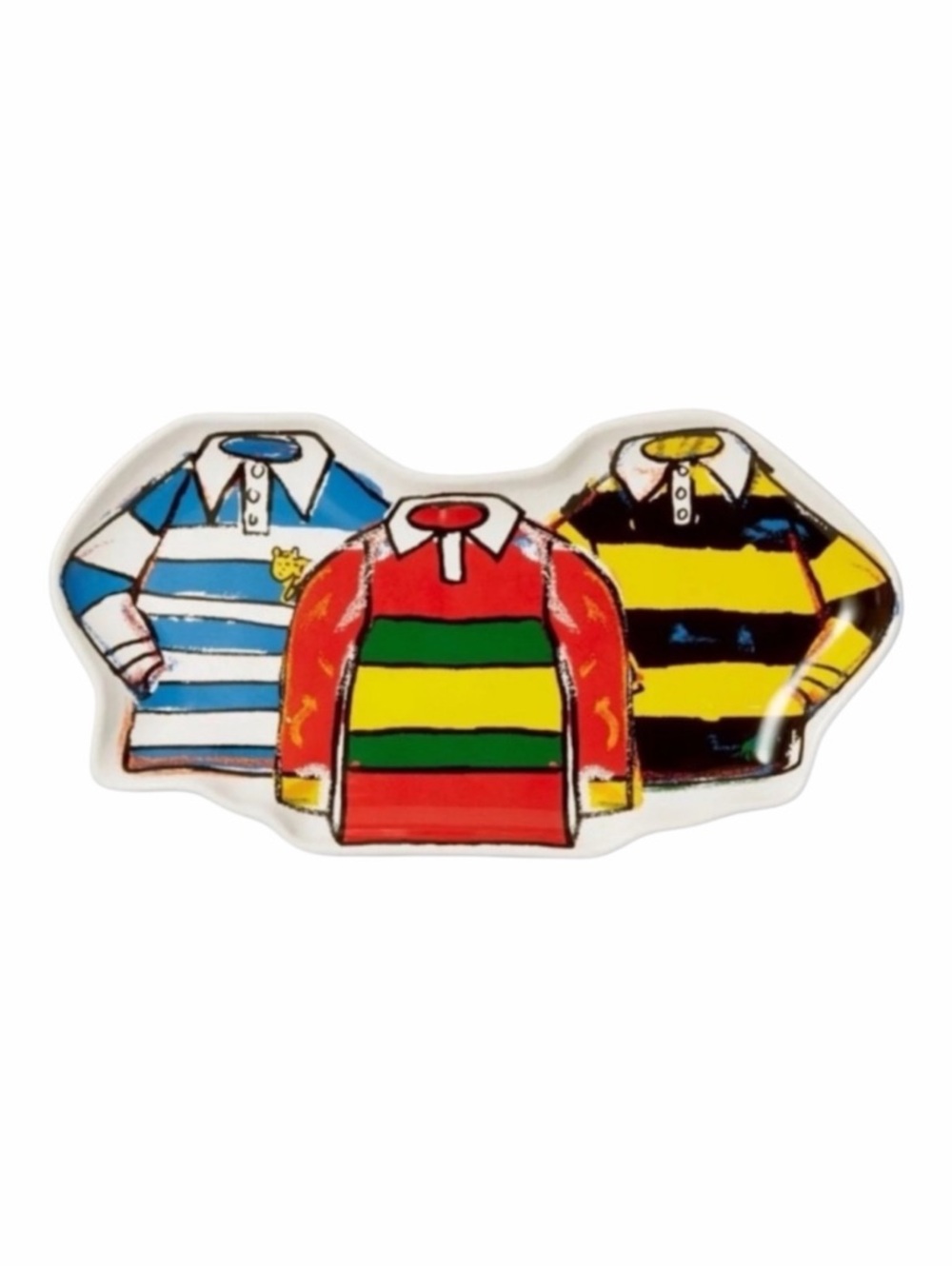 Rowing Blazers LIMITED EDITION Rugby Stripe Shirts Ceramic Stoneware Tray